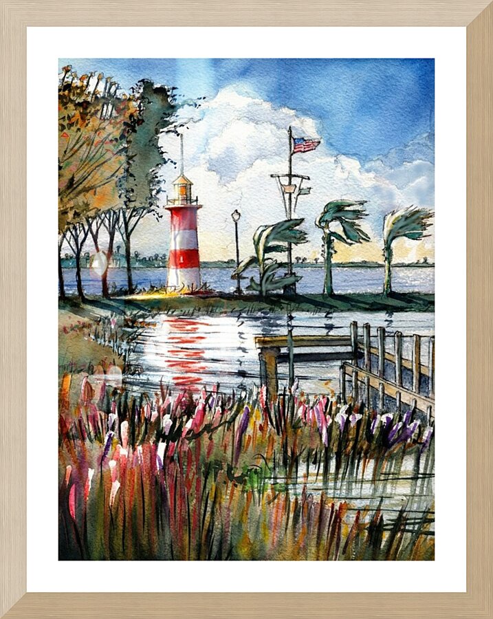 Lighthouse Breeze – Mount Dora Picture Frame Printing
