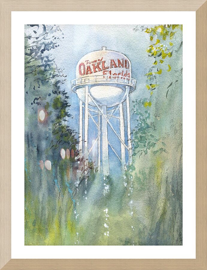 Oakland Water Tower Picture Frame Printing