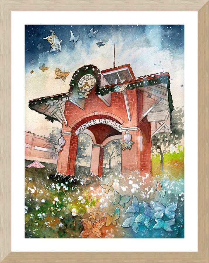 Time flies Picture Frame Printing