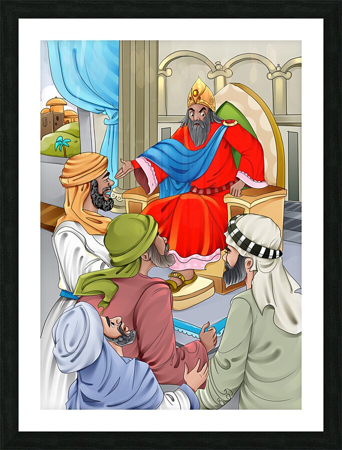 King Herod  Wise Men Picture Frame print