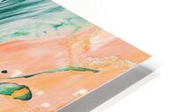 Orange Abstract Art HD Metal print