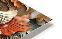 3D Brown Fish HD Metal print