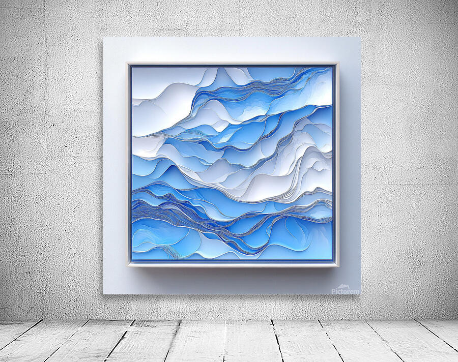 Sky blue Abstract Wall Preview