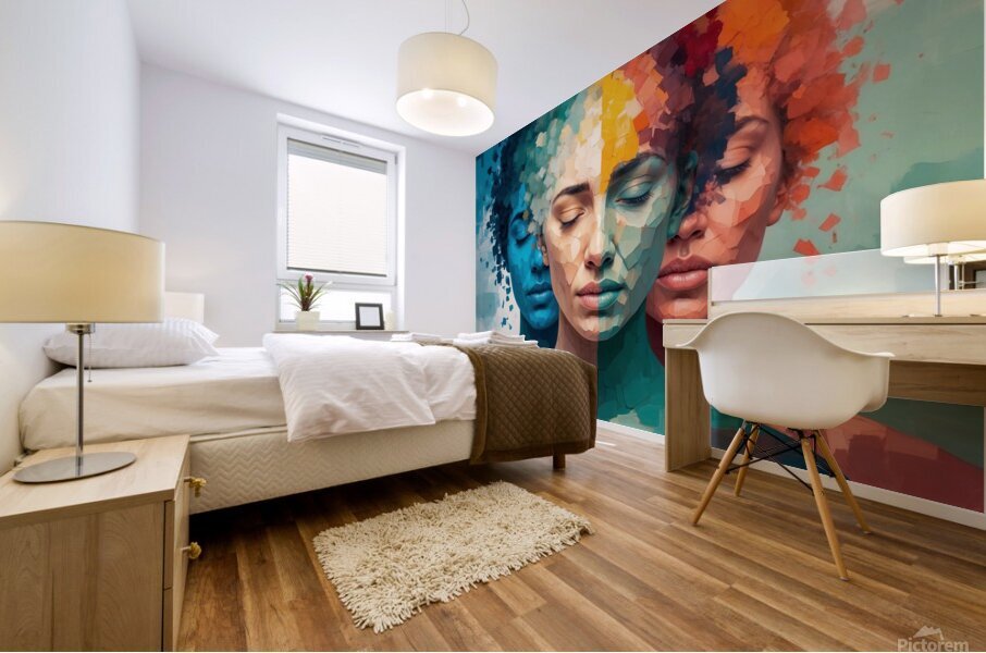 human emotions Mural print