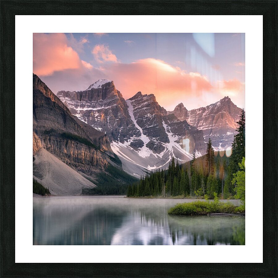 mountain and tree Picture Frame print