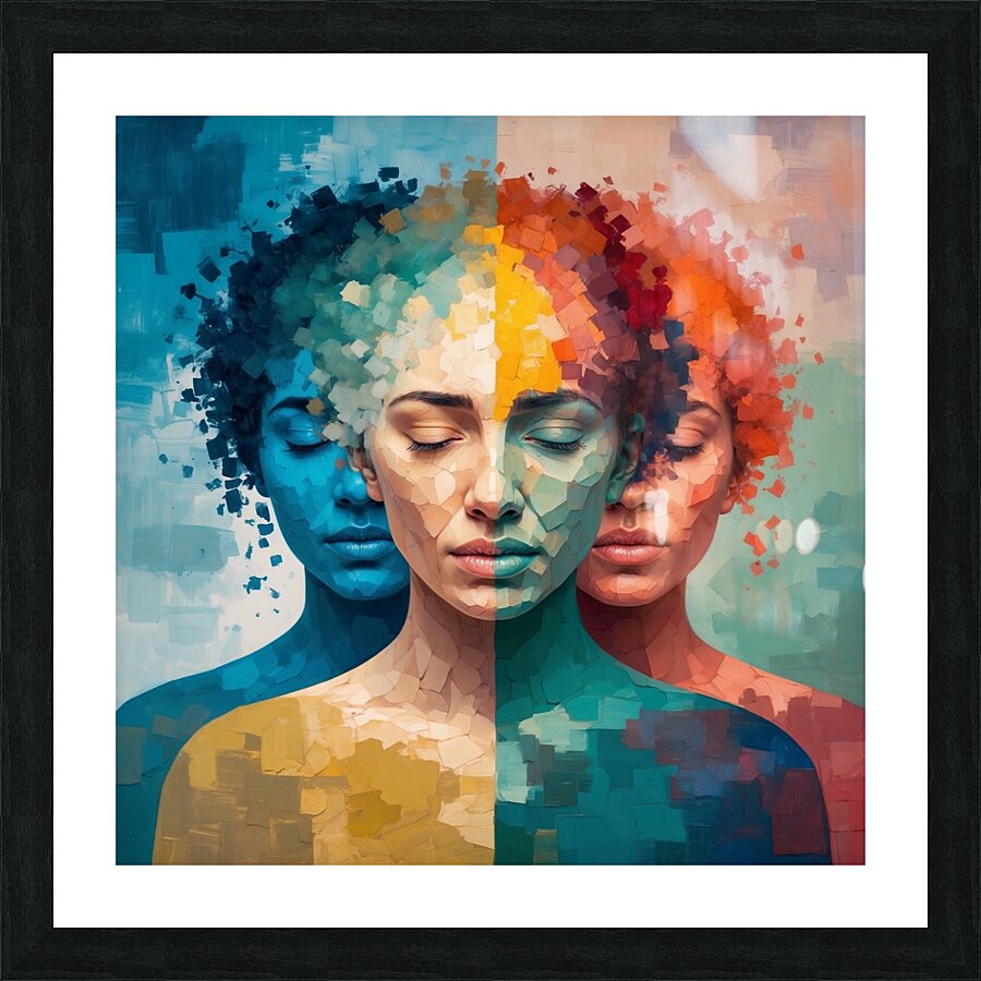human emotions Picture Frame print