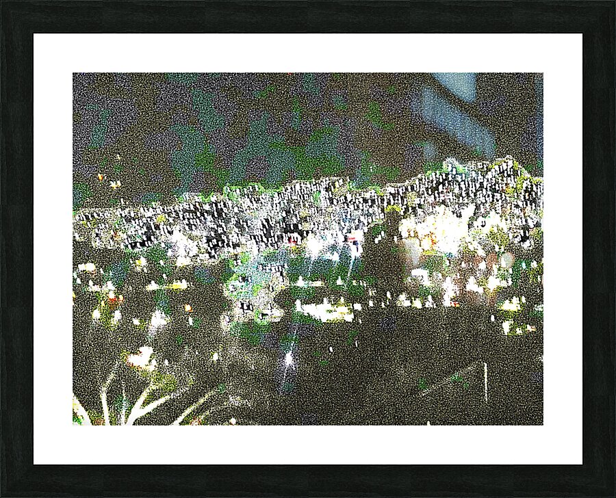 City Scape At Night 109 by Binod Dawadi Picture Frame print