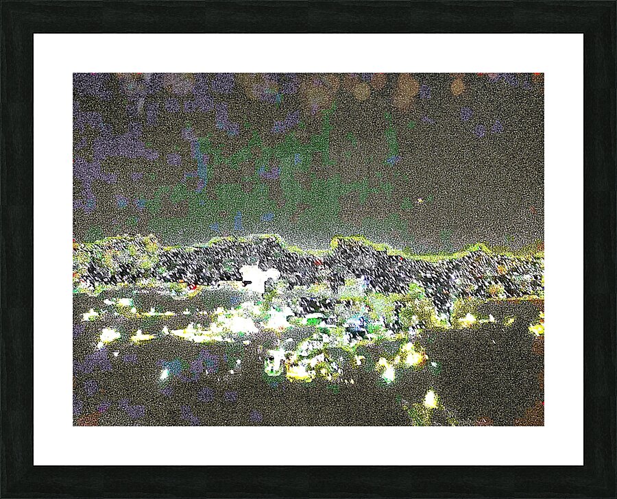 City Scape At Night 66 by Binod Dawadi Picture Frame print