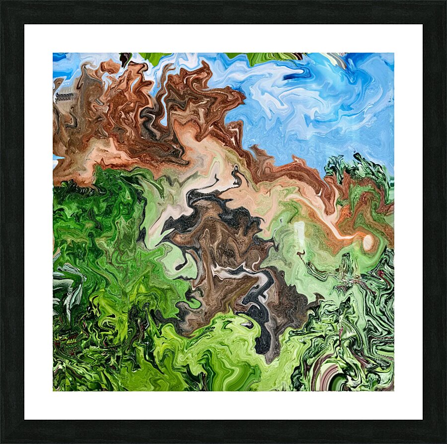 Abstract 206 by Binod Dawadi Picture Frame print