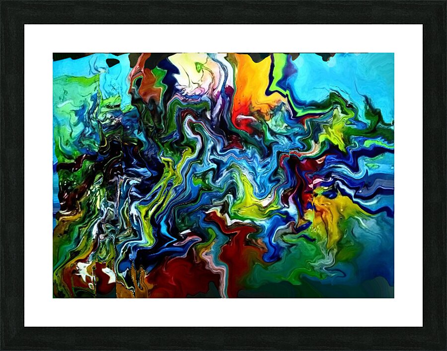 Abstract 98 by Binod Dawadi Picture Frame print