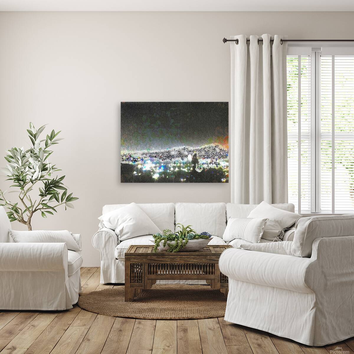 Cityscape At Night 2 by Binod Dawadi   Copy Reproduction