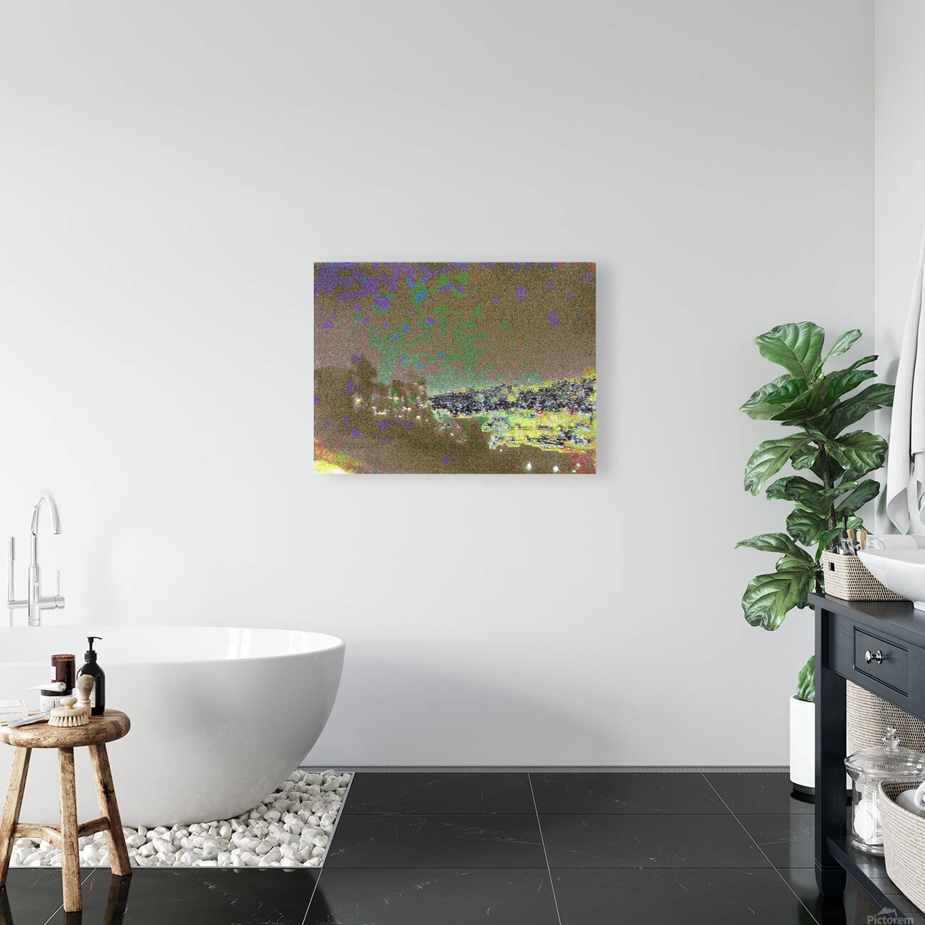 City Scape At Night 69 by Binod Dawadi Reproduction