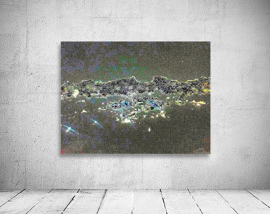 Cityscape At Night 11 by Binod Dawadi Wall Preview