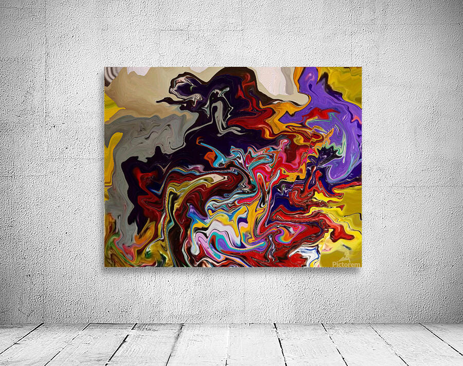 Abstract Painting 9 by Binod Dawadi Wall Preview