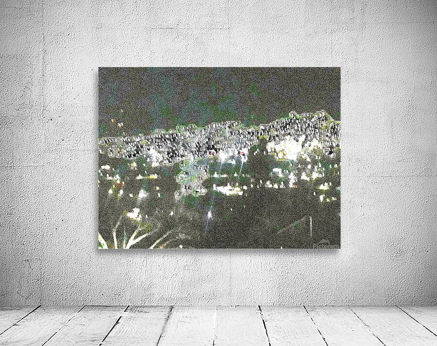 City Scape At Night 109 by Binod Dawadi Wall Preview