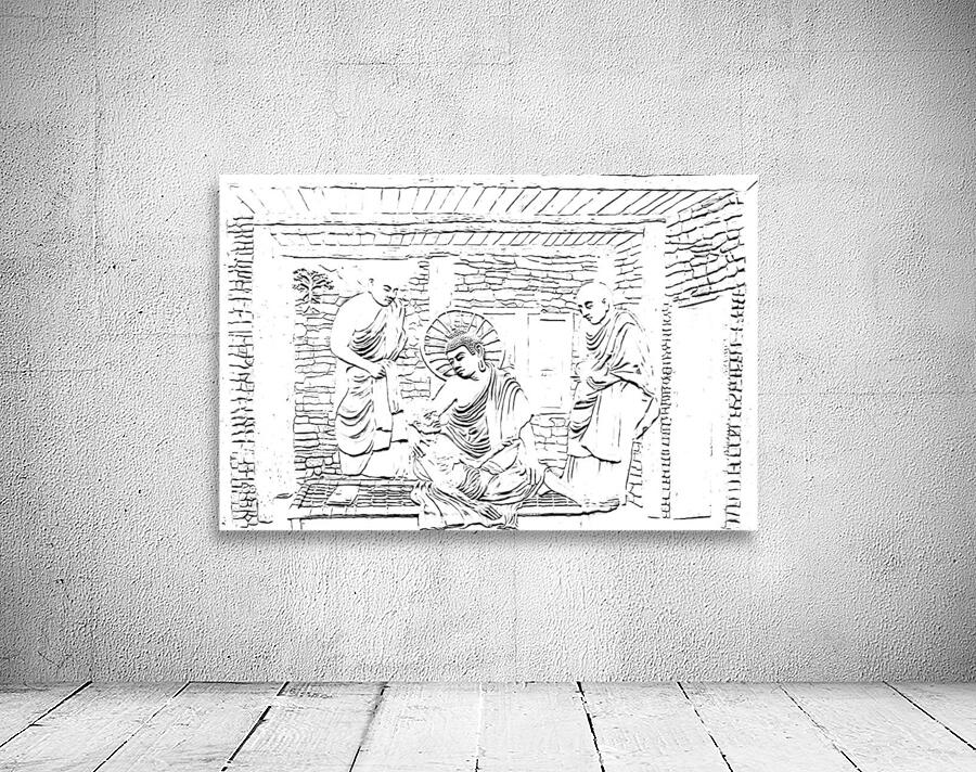 Buddha Serving To The Old Man by Binod Dawadi .jp Wall Preview