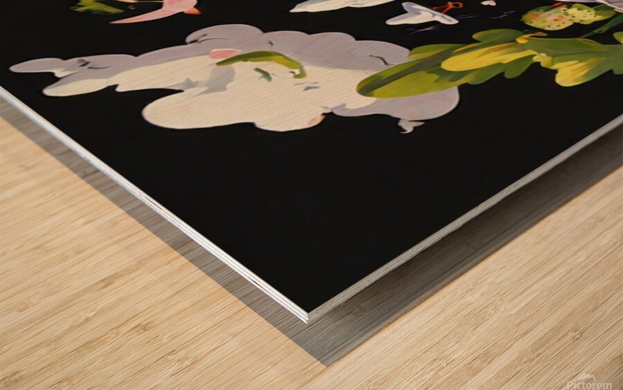 Utopia  2 Wood print