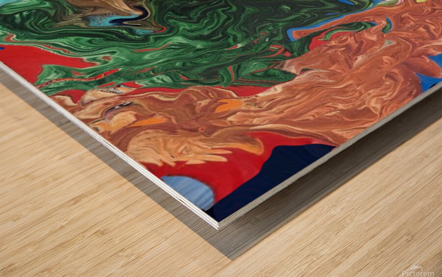 Abstract 51 by Binod Dawadi Wood print