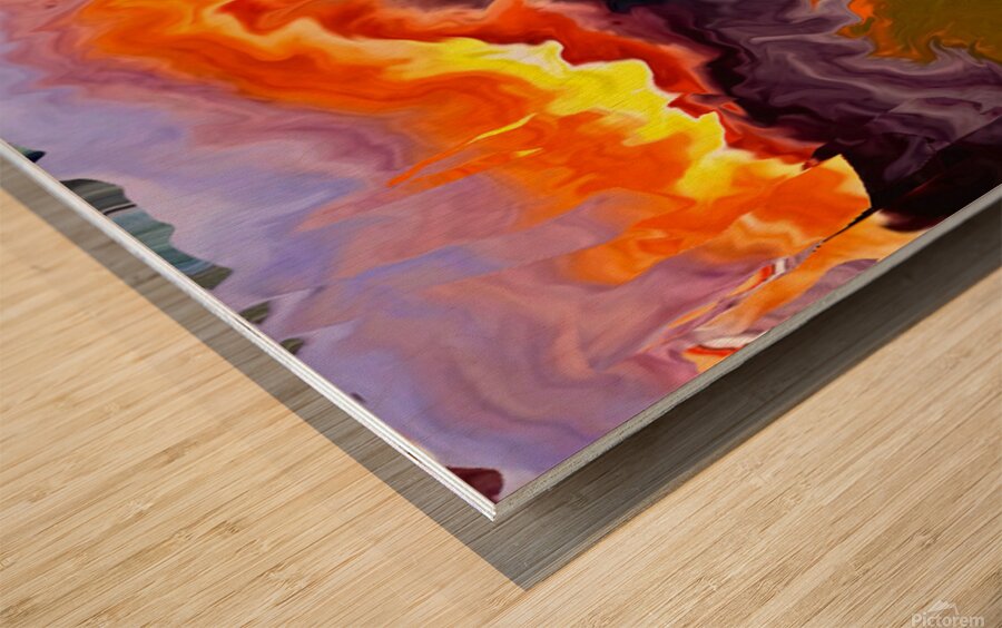 Abstract 109 by Binod Dawadi Wood print