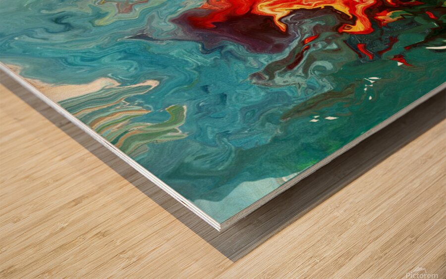 Abstract 84 by Binod Dawadi Wood print