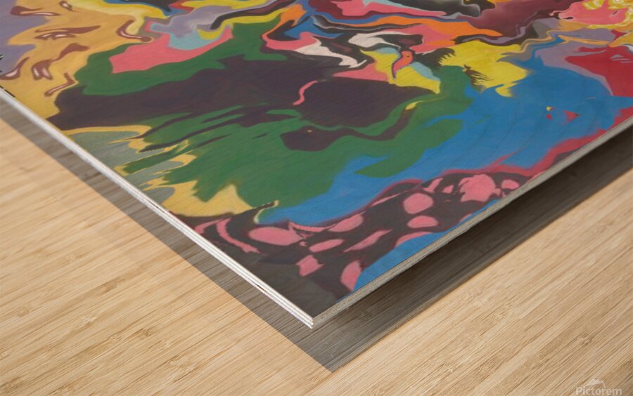 Abstract 78 by Binod Dawadi Wood print