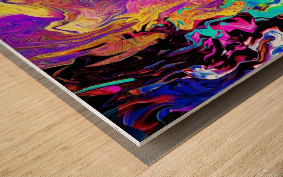 Abstract 106 by Binod Dawadi Wood print