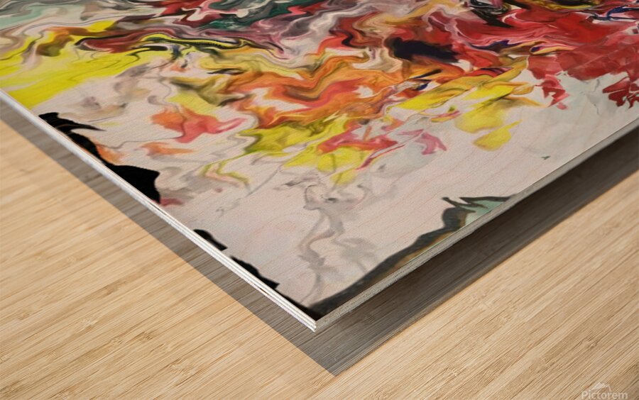 Abstract 26 by Binod Dawadi Wood print