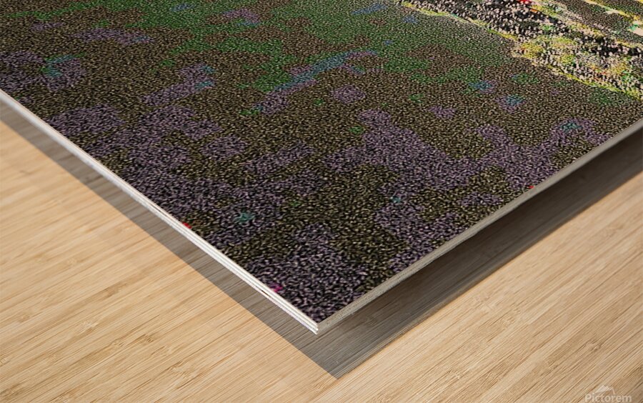 City Scape At Night 66 by Binod Dawadi Wood print