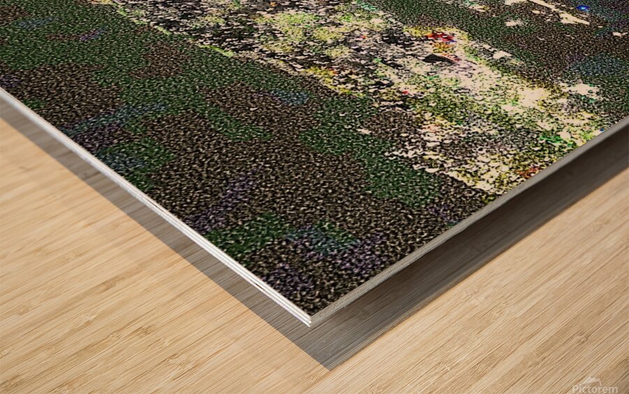 City Scape At Night 4 by  Binod Dawadi Wood print