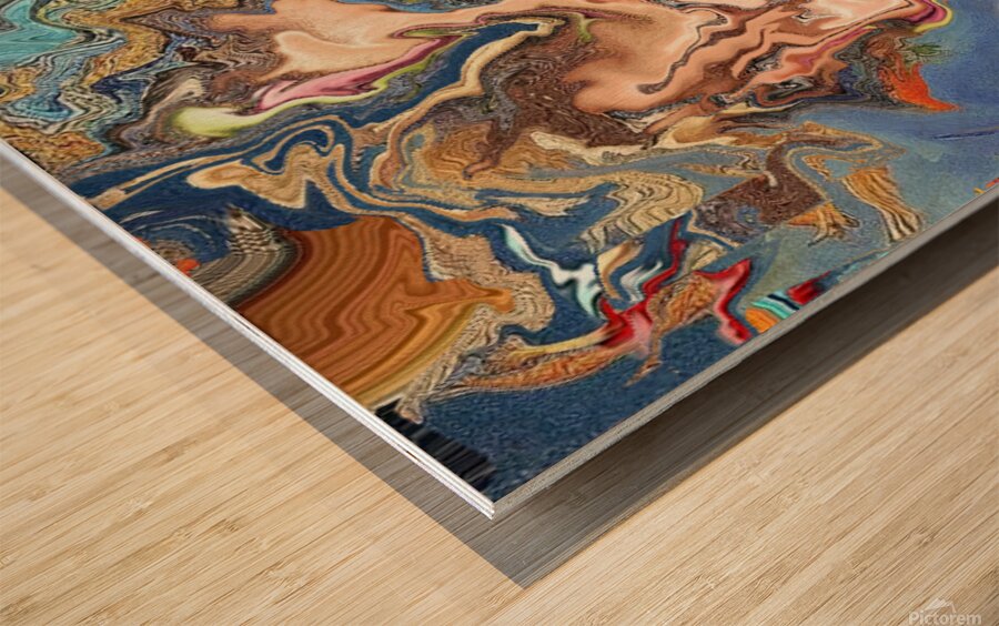 Abstract 323 by Binod Dawadi Wood print