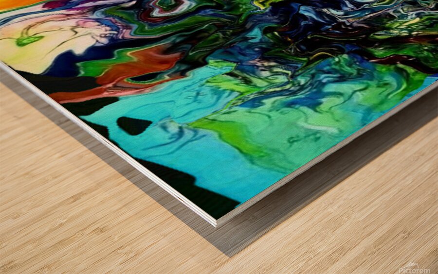 Abstract 98 by Binod Dawadi Wood print