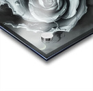 Surreal Monochrome Rose – Dark Abstract Fantasy Art Acrylic print