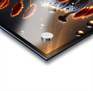 Black Lily with Dewdrops – A Stunning Dark Floral Macro Photography Acrylic print