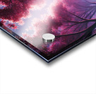 Luxury Supercar in a Dreamy Pink Forest – Stunning Night Drive Acrylic print