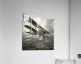 Vintage World War II Biplane Squadron in Flight Acrylic Print
