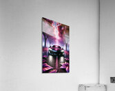 Luxury Supercar in a Dreamy Pink Forest – Stunning Night Drive Acrylic Print
