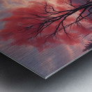 Surreal Autumn Landscape – Dreamlike Sunset Over a Mystical Forest Metal print