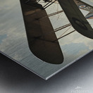 Vintage World War II Biplane Squadron in Flight Metal print