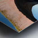 Stunning Pink Rock Arch Over Turquoise Waters – A Natural Wonder Metal print