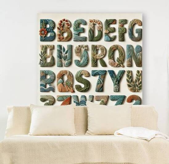 Nature-Inspired 3D Alphabet: Stunning Handcrafted Botanical Letters by Carole Bally