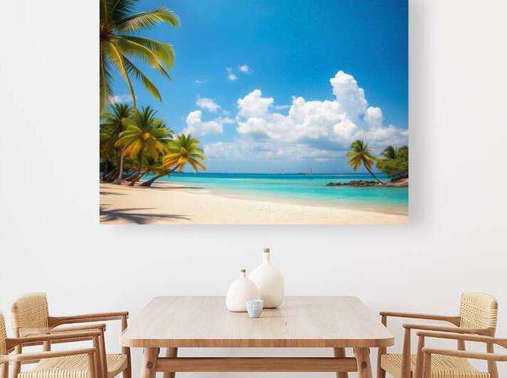 Tropical Dream: Secluded White Sand Beach with Crystal Waters by Carole Bally