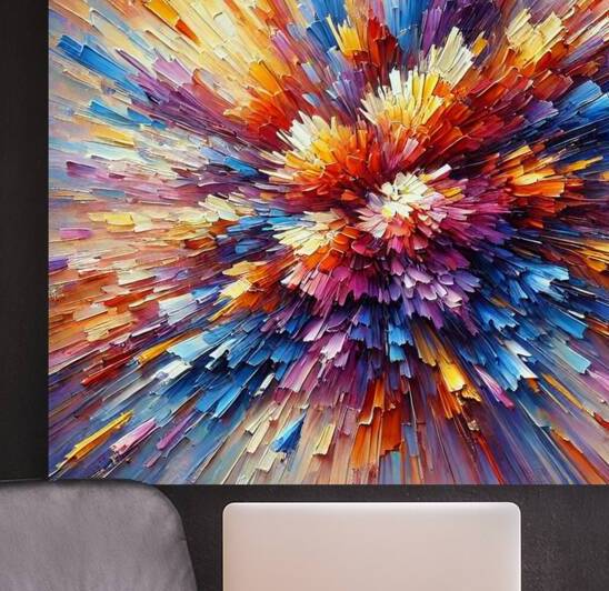 Radiant Energy – Abstract Explosion of Colors by Carole Bally