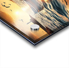 Golden Waves: A Serene Sea Escape Acrylic print