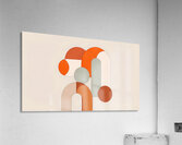 Abstract Geometric Forms Digital Art Acrylic Print