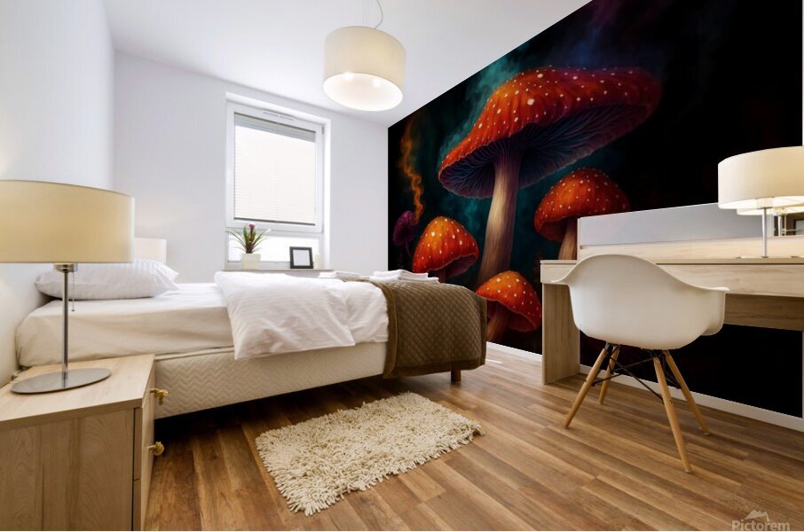 Magic Mushrooms Mural print