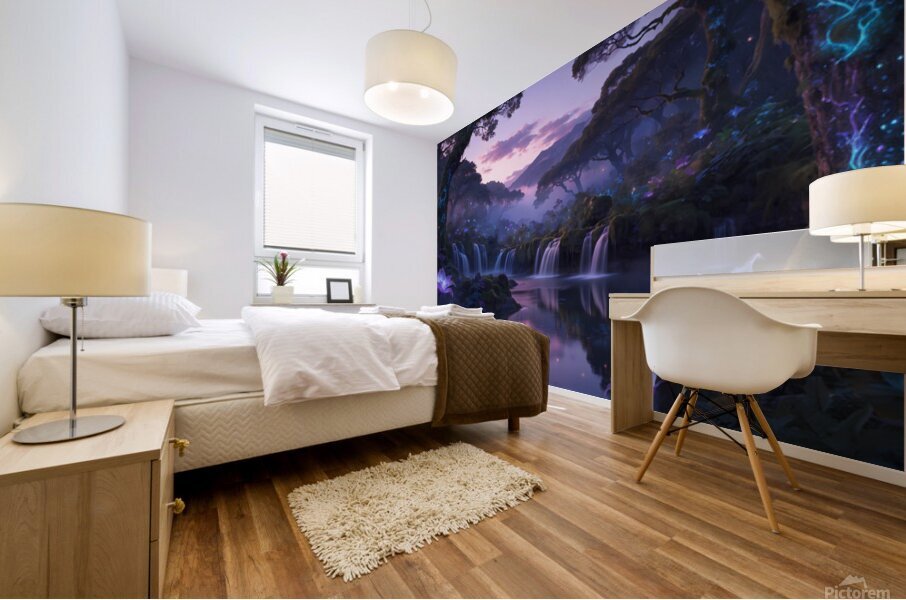 Enchanted Forest Water Mural print