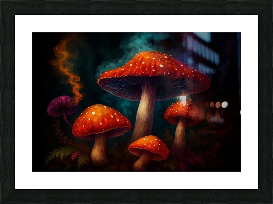 Magic Mushrooms Picture Frame print