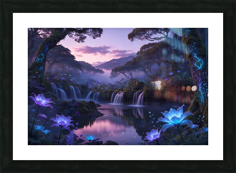 Enchanted Forest Water Picture Frame print