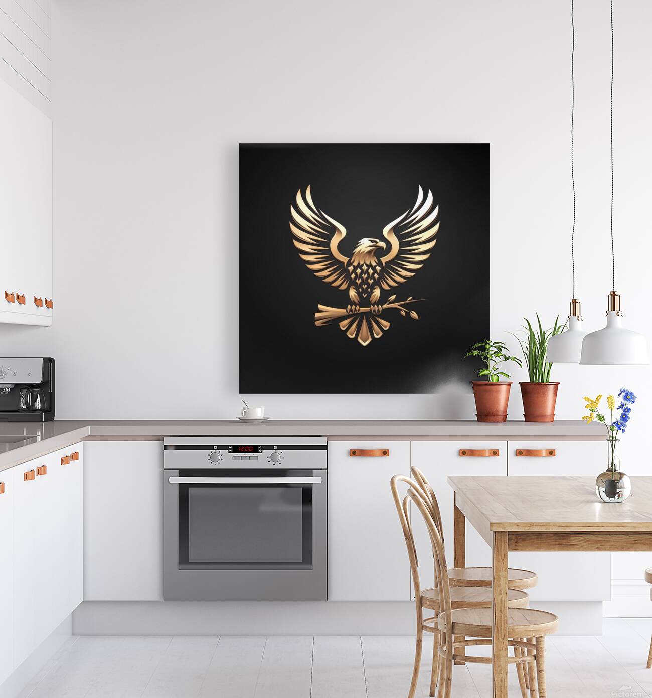 Eagle with outspread wings Reproduction