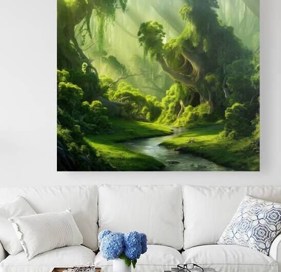 mystical forest scene by Velora Art